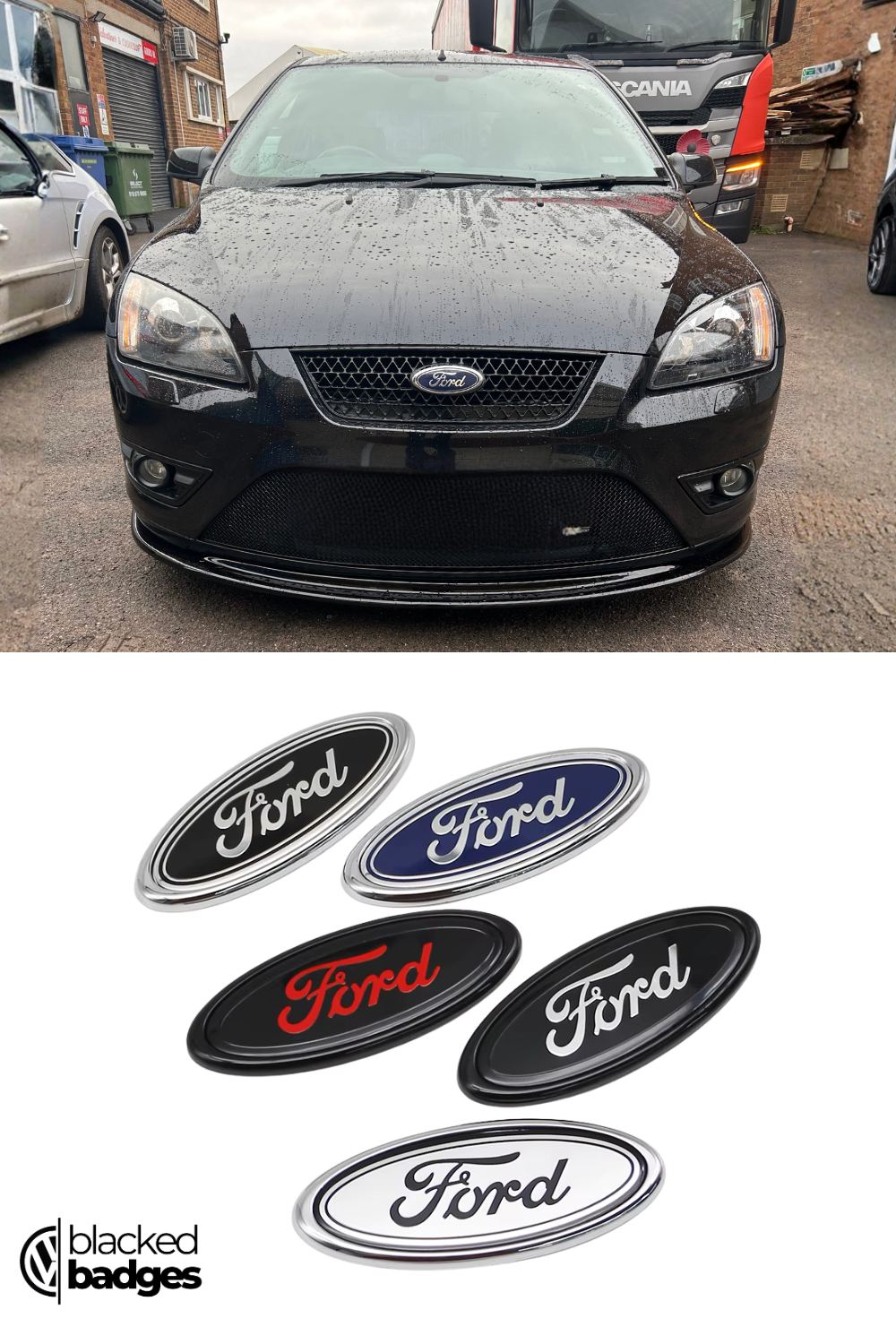 Ford Focus MK1 - MK3 Front + Rear Badges (1998 - 2018)
