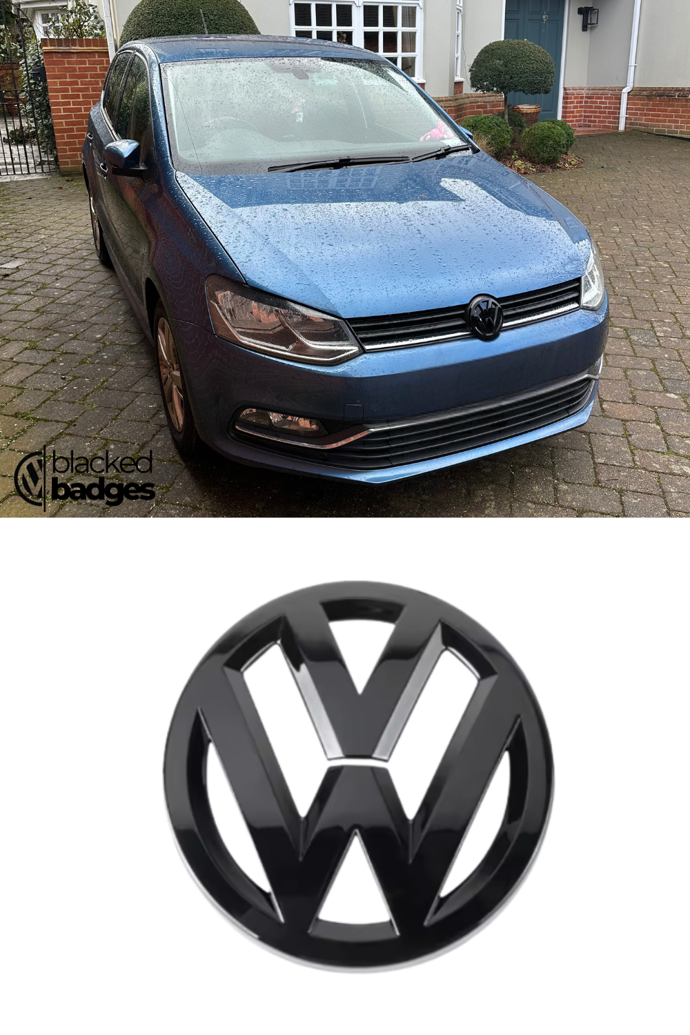 VW POLO 2010-2018 Gloss Black Cover Badge