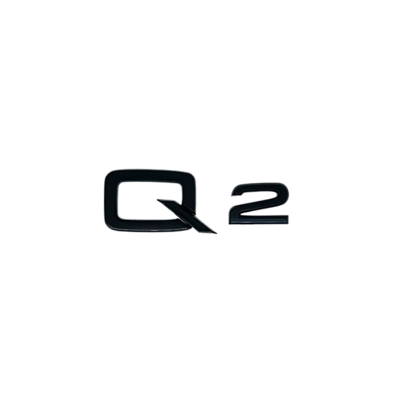 Audi Q2 - Q8 Badges - Gloss Black