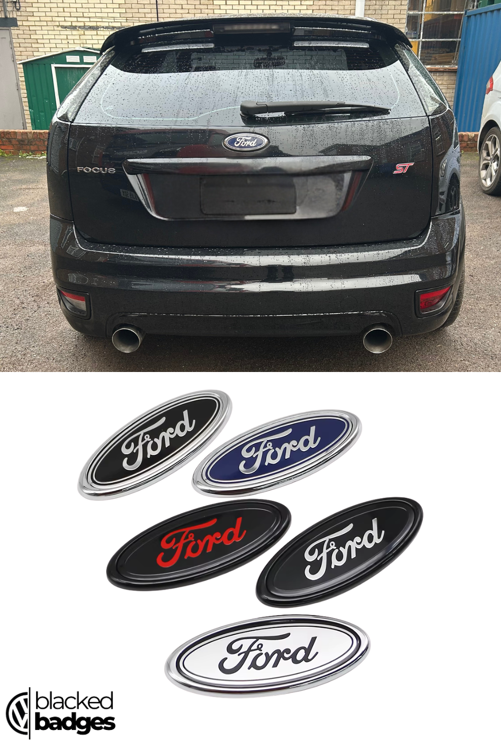 Ford Focus MK1 - MK3 Front + Rear Badges (1998 - 2018)