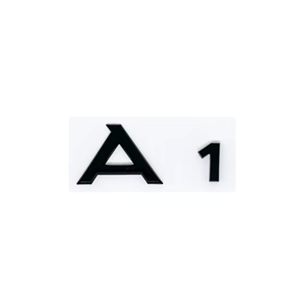 Audi A1 - A8 Gloss Black / Chrome Badges + S-Line