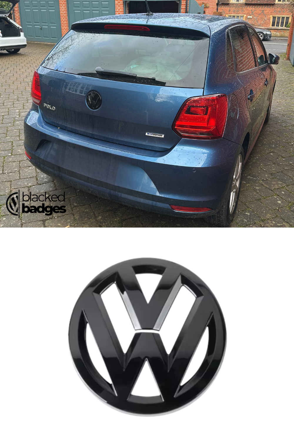 VW POLO 2010-2018 Gloss Black Cover Badge