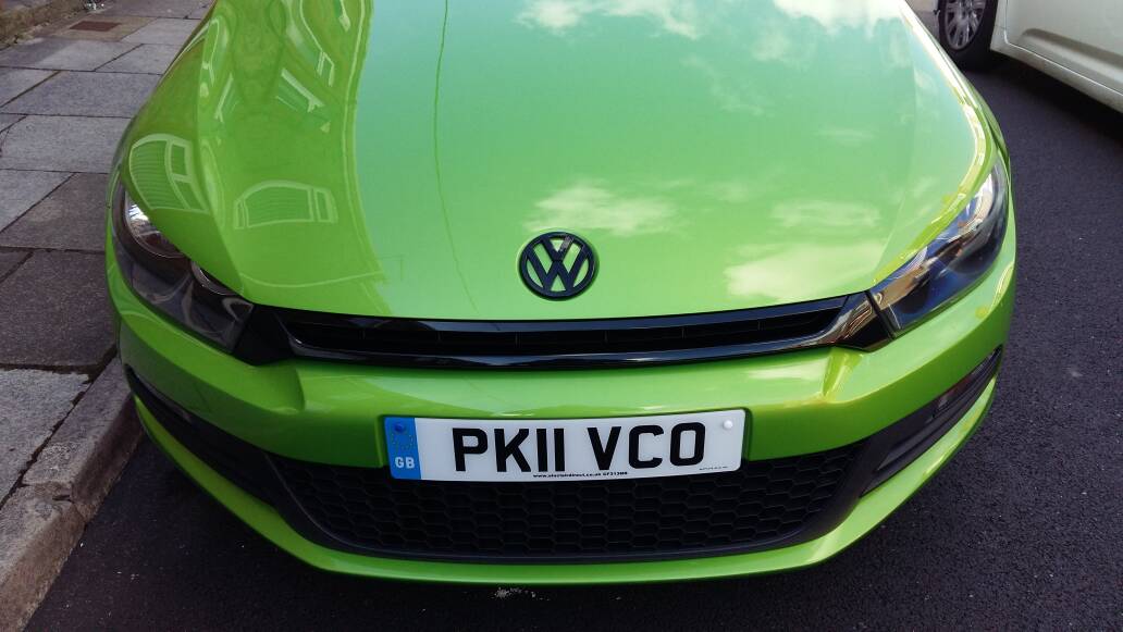 VW SCIROCCO MK3 2008-2014 Gloss Black Cover Badge