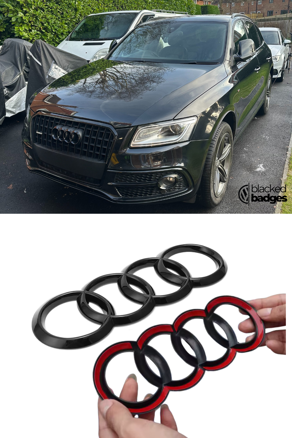 Audi Q3 - Q8 Front + Rear Overlay Badges