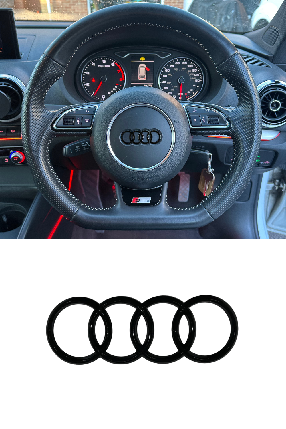 Audi Steering Wheel Badge - ALL MODELS