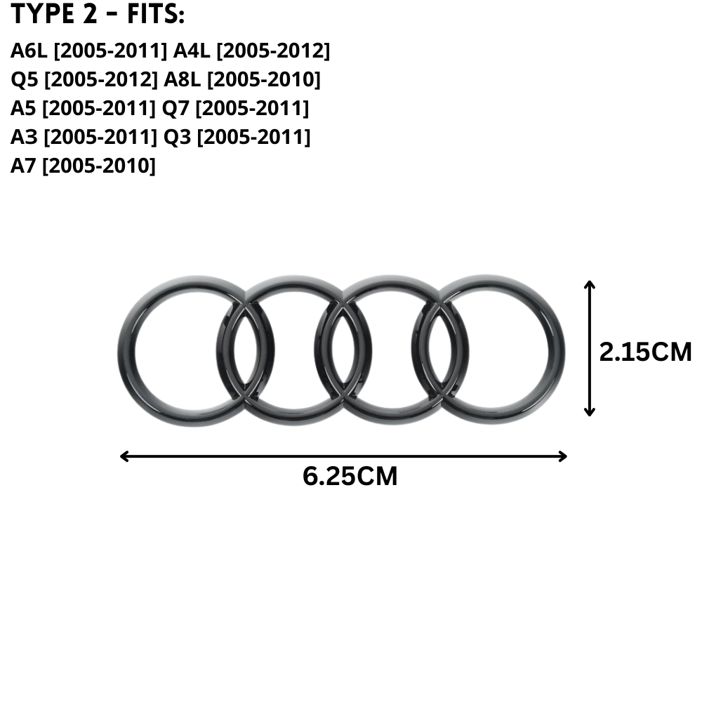 Audi Steering Wheel Badge - ALL MODELS