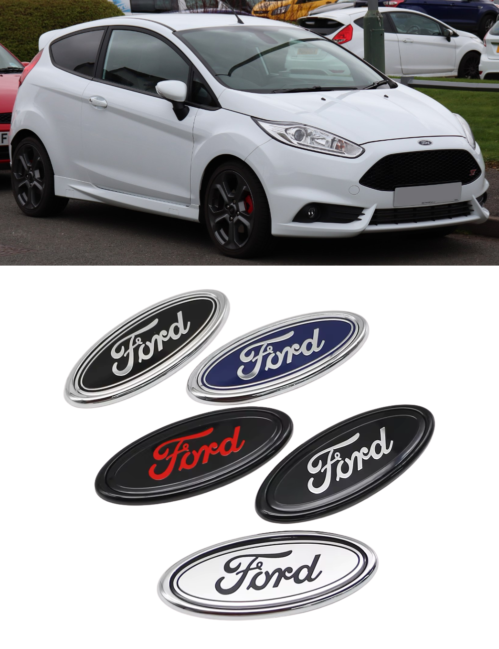 Ford Fiesta MK5 - MK7 Front + Rear Badges