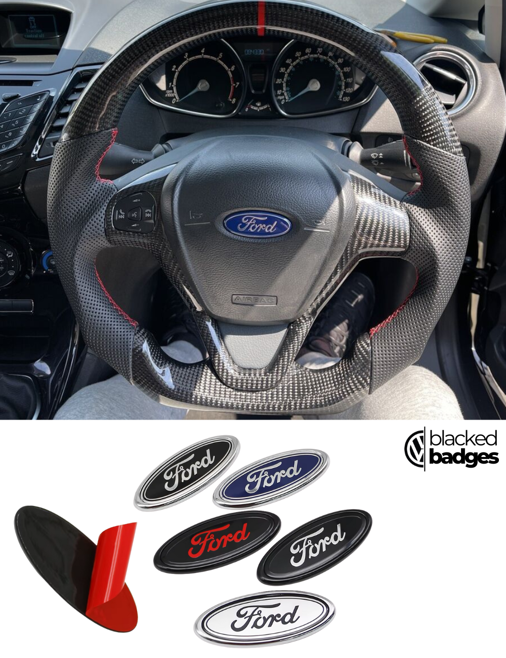 Ford Steering Wheel Badge Covers - All Models