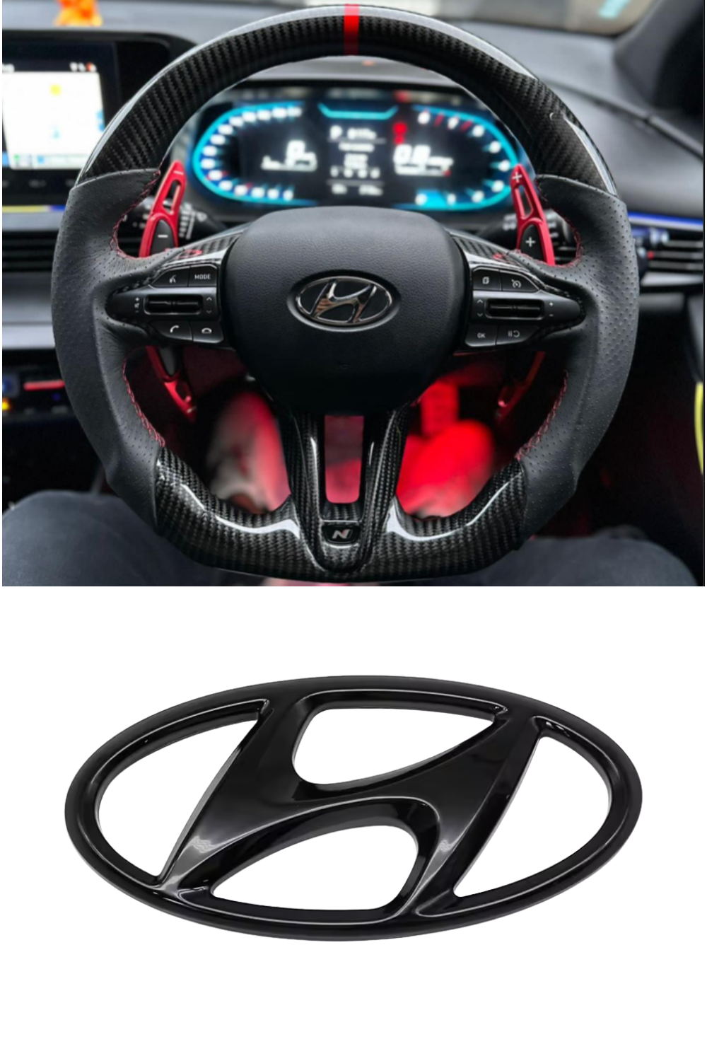 Hyundai Steering Wheel Badge - ALL MODELS