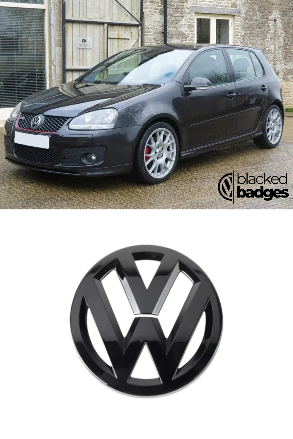 VW GOLF Mk5 Front + Rear Badges (2003 - 2008)