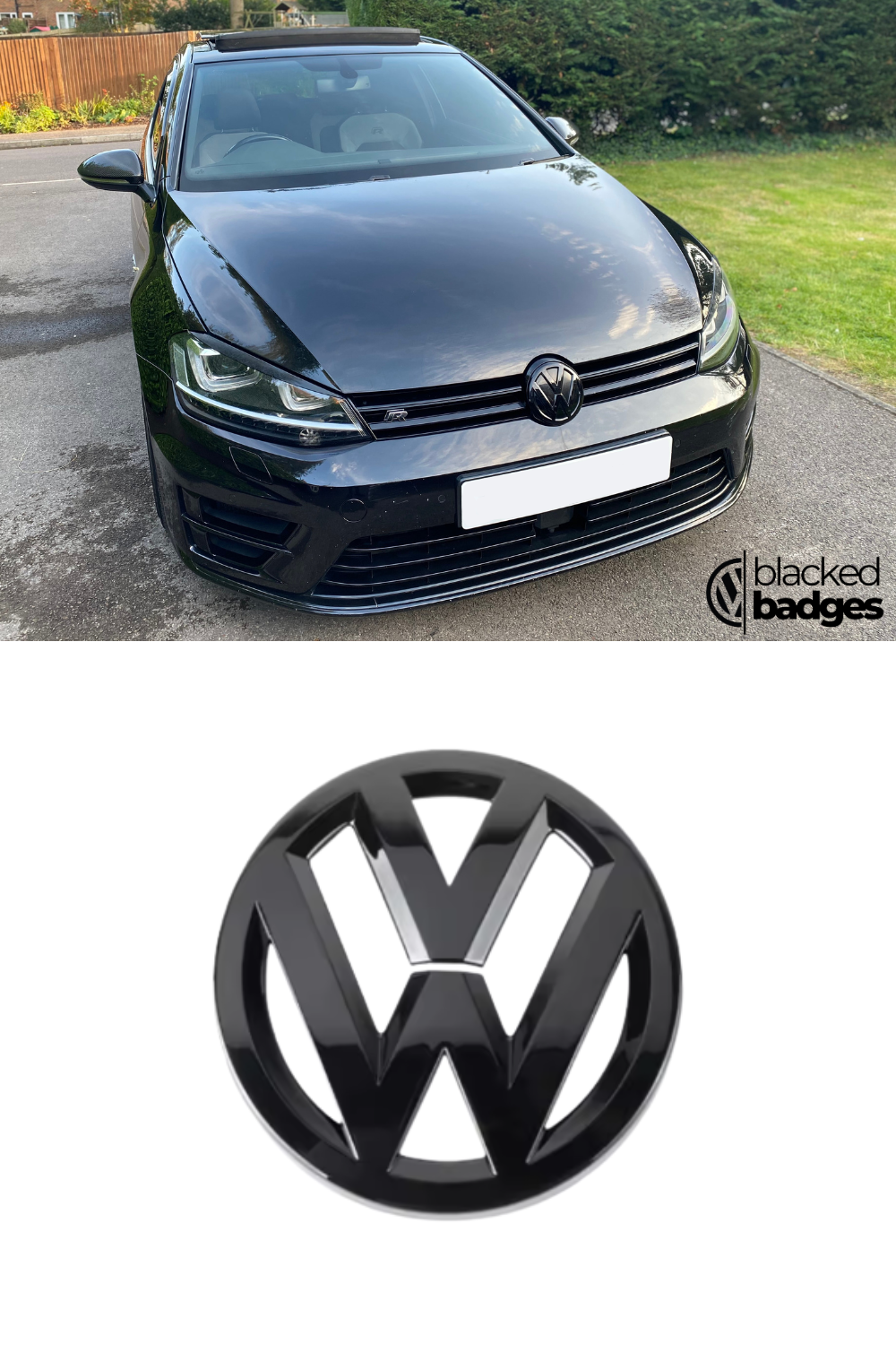 VW GOLF MK7 Front + Rear Badges (2013 - 2016)