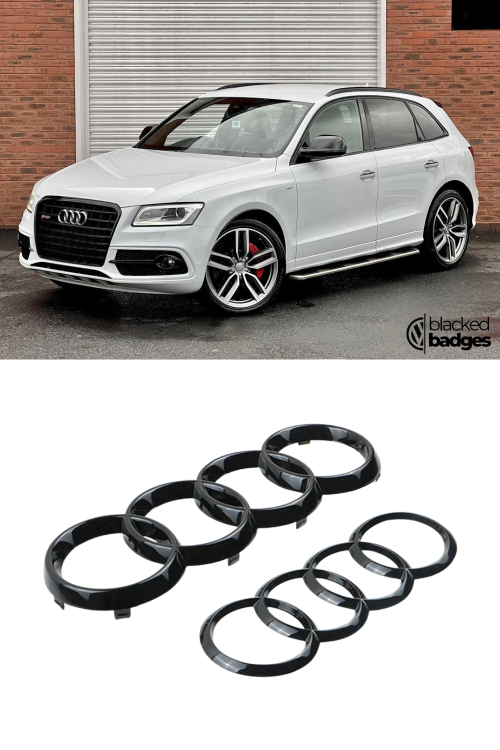 Audi Q2/Q3/Q5/Q7/Q8 - Front + Rear Badge (ALL YEARS)