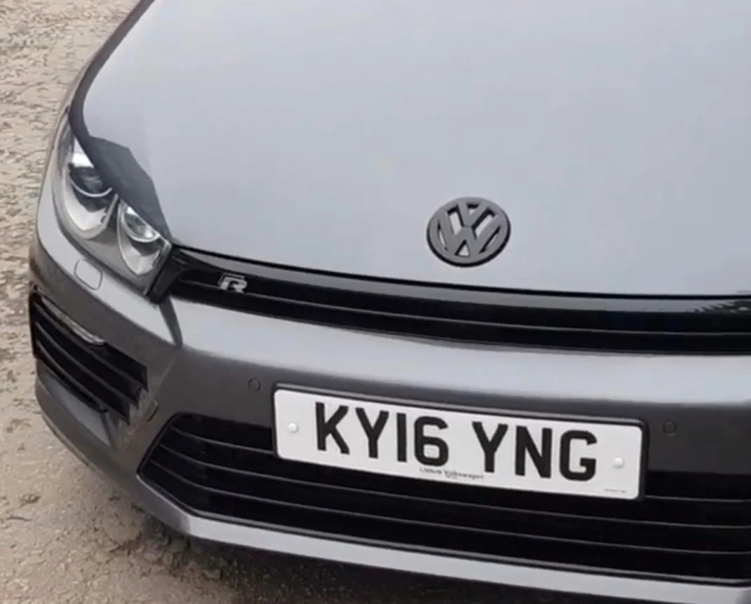 VW SCIROCCO MK3 2008-2014 Gloss Black Cover Badge