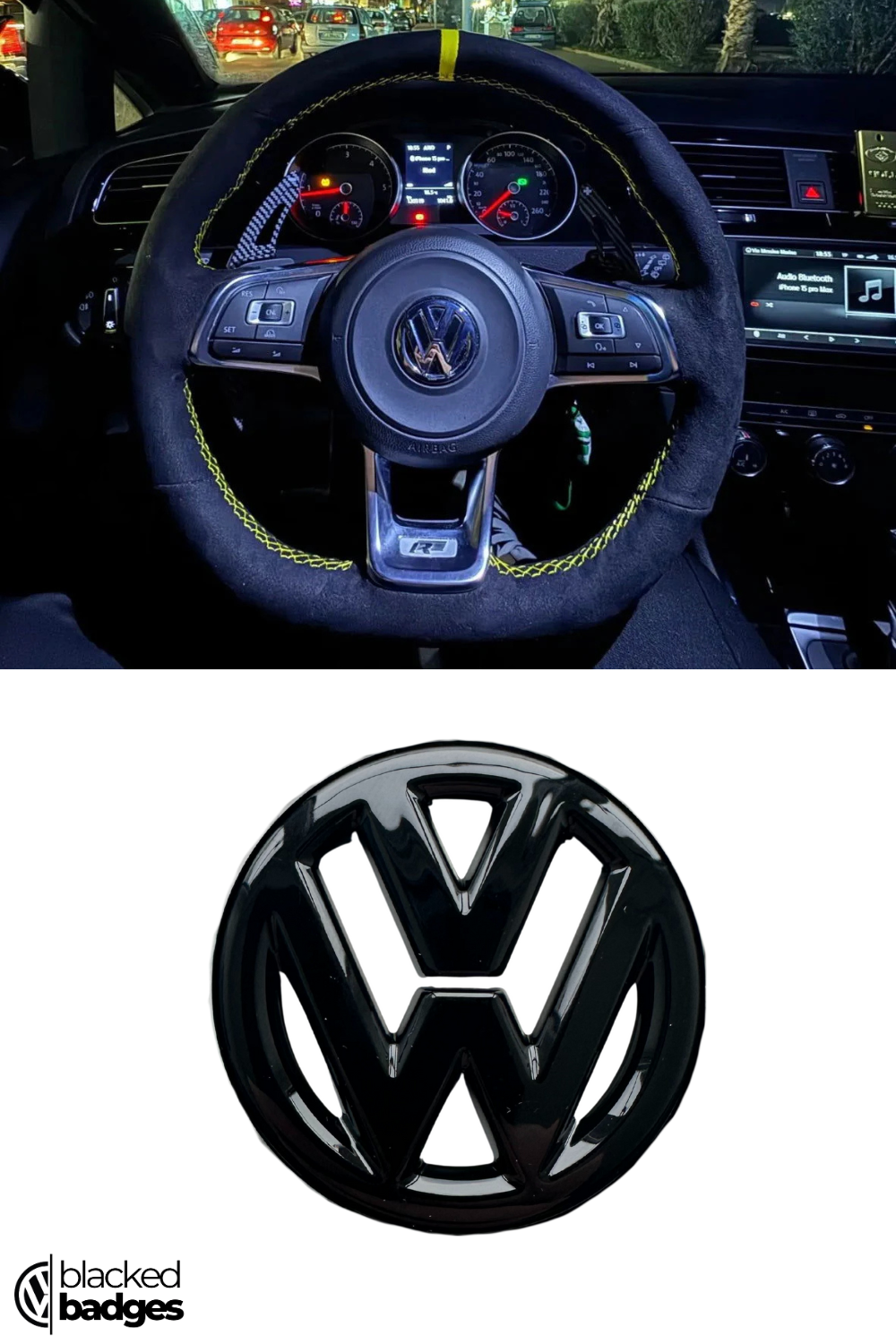 VW Steering Wheel Badge - All Models
