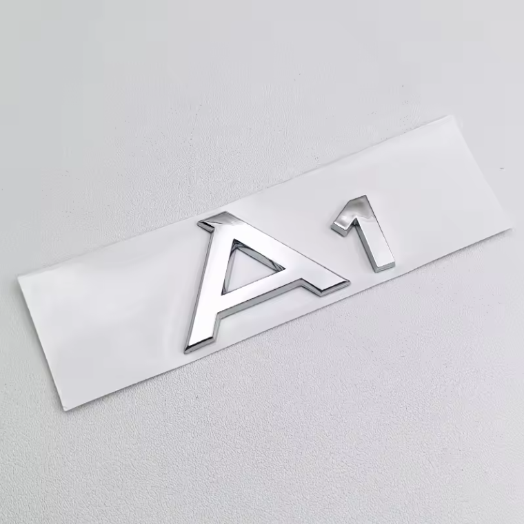 Audi A1 - A8 Gloss Black / Chrome Badges + S-Line
