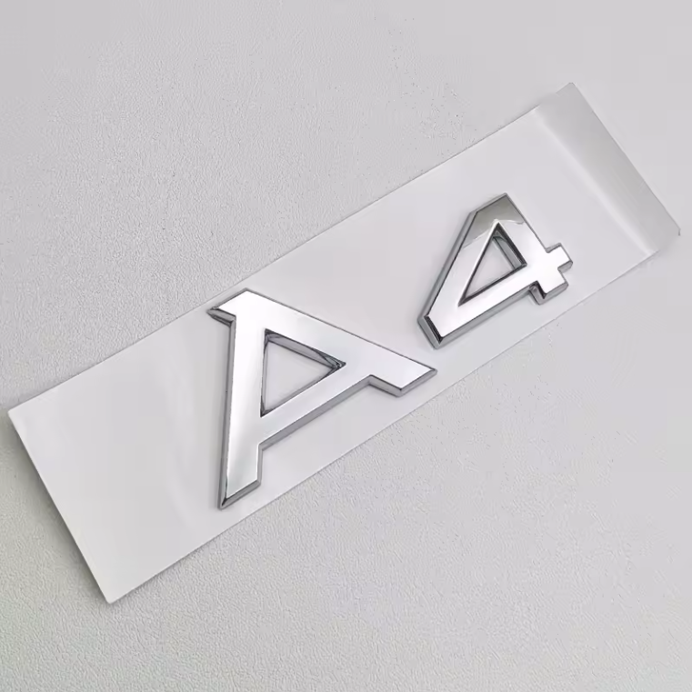 Audi A1 - A8 Gloss Black / Chrome Badges + S-Line