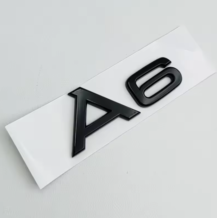 Audi A1 - A8 Gloss Black / Chrome Badges + S-Line