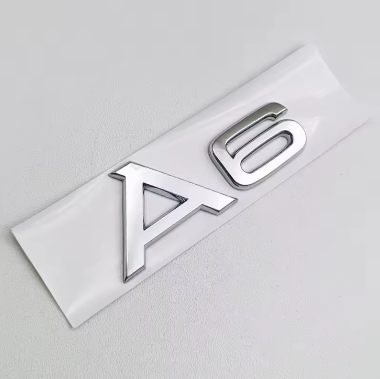 Audi A1 - A8 Gloss Black / Chrome Badges + S-Line