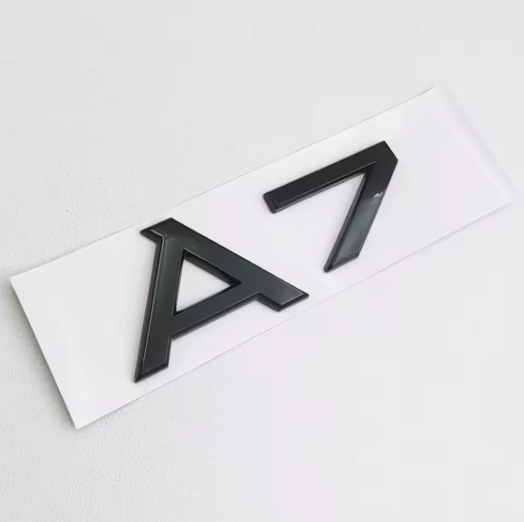 Audi A1 - A8 Gloss Black / Chrome Badges + S-Line