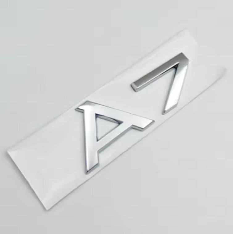 Audi A1 - A8 Gloss Black / Chrome Badges + S-Line