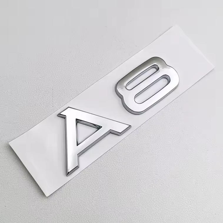 Audi A1 - A8 Gloss Black / Chrome Badges + S-Line