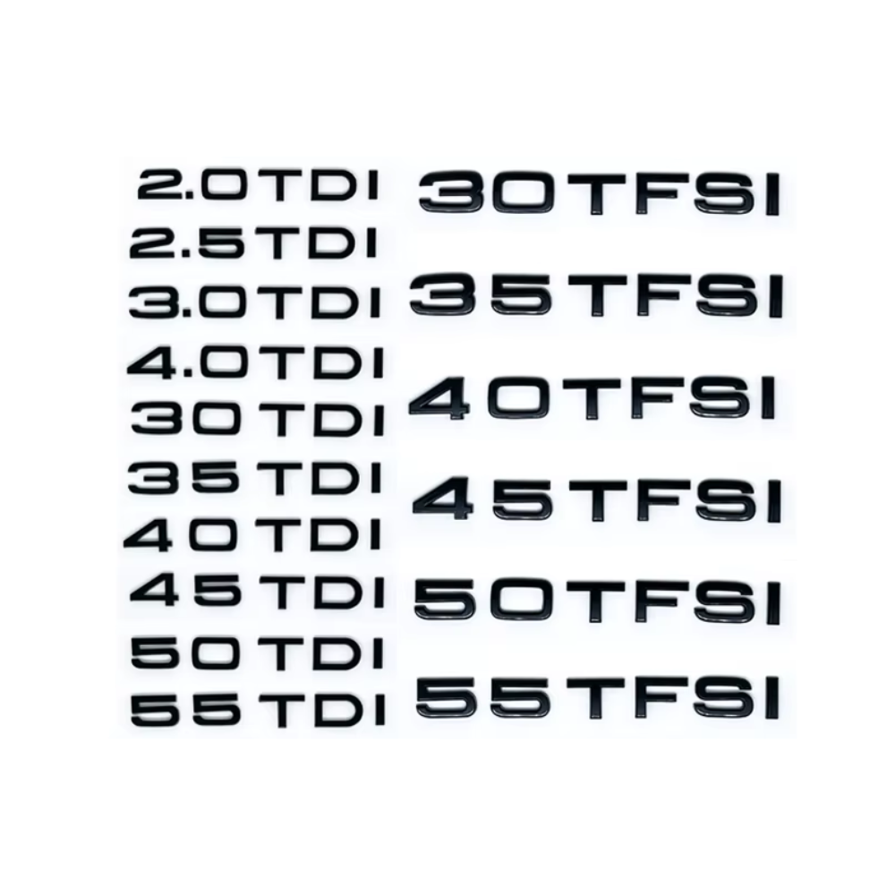 Audi TFSI / TDI Badges - 30 - 55