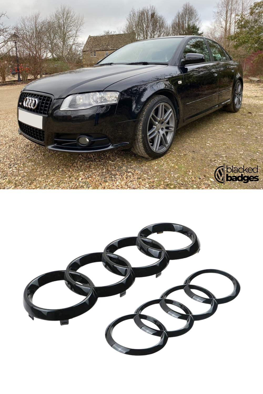 Audi A4 / S4 / RS4 Front + Rear Badge (2004 - 2023)