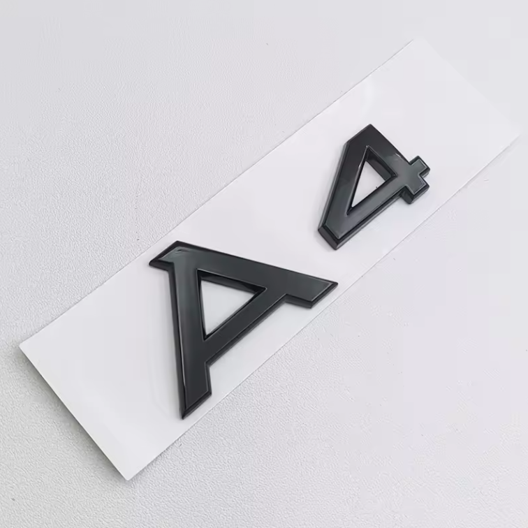 Audi A1 - A8 Gloss Black / Chrome Badges + S-Line