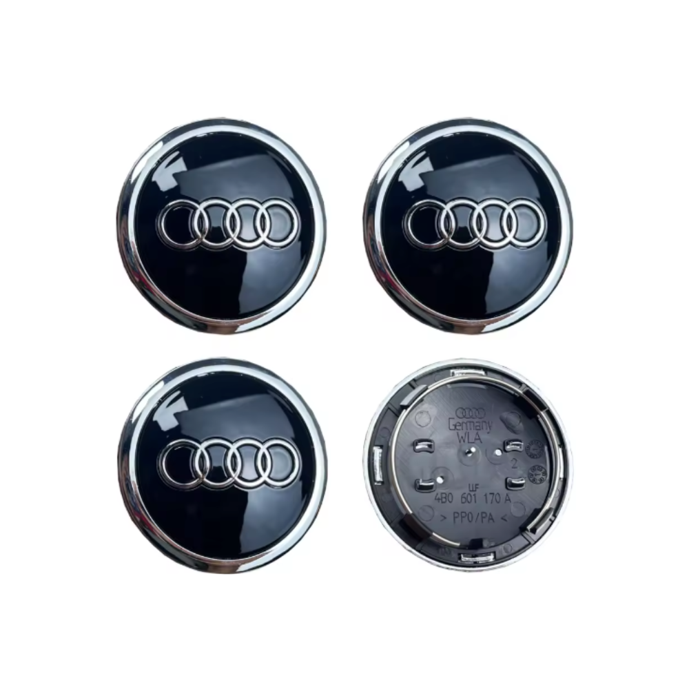 Audi Wheel Centre Caps (Pack of 4) – Multiple Sizes Available