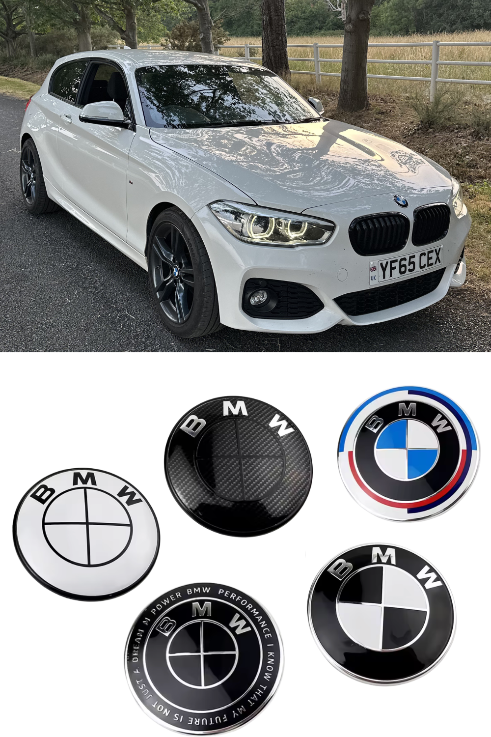 BMW 1 SERIES (2011 - 2018) Front + Rear Badges