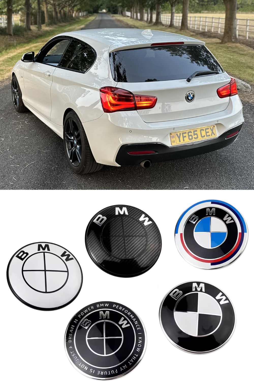 BMW 1 SERIES (2011 - 2018) Front + Rear Badges