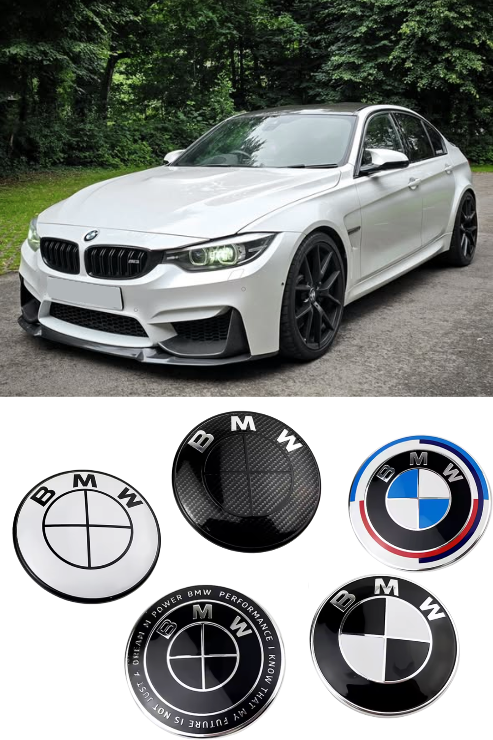 BMW 3 SERIES (2005 - 2024) Front + Rear Badges
