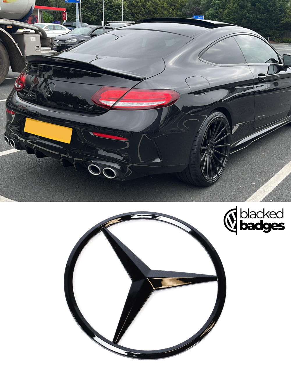 Mercedes Benz C-Class W205 Front + Rear Badges (2014 - 2018)