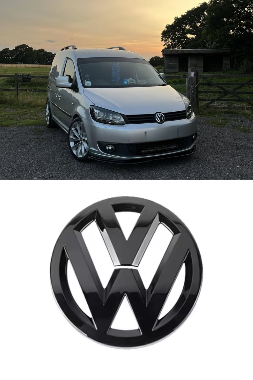 VW Caddy Front + Rear Replacement Badges (2010 - 2020)