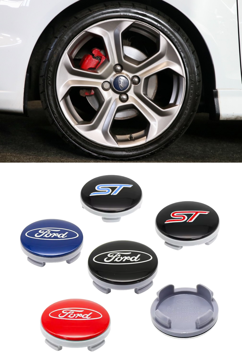 Ford Wheel Caps - Set Of 4 - 54mm