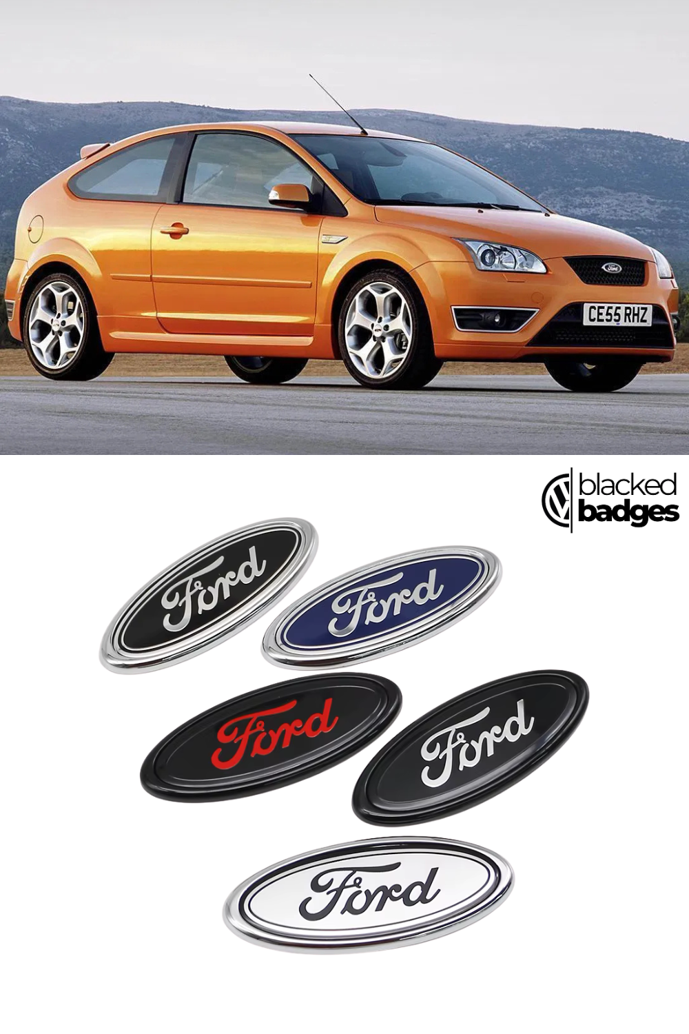 Ford Focus MK1 - MK3 Front + Rear Badges
