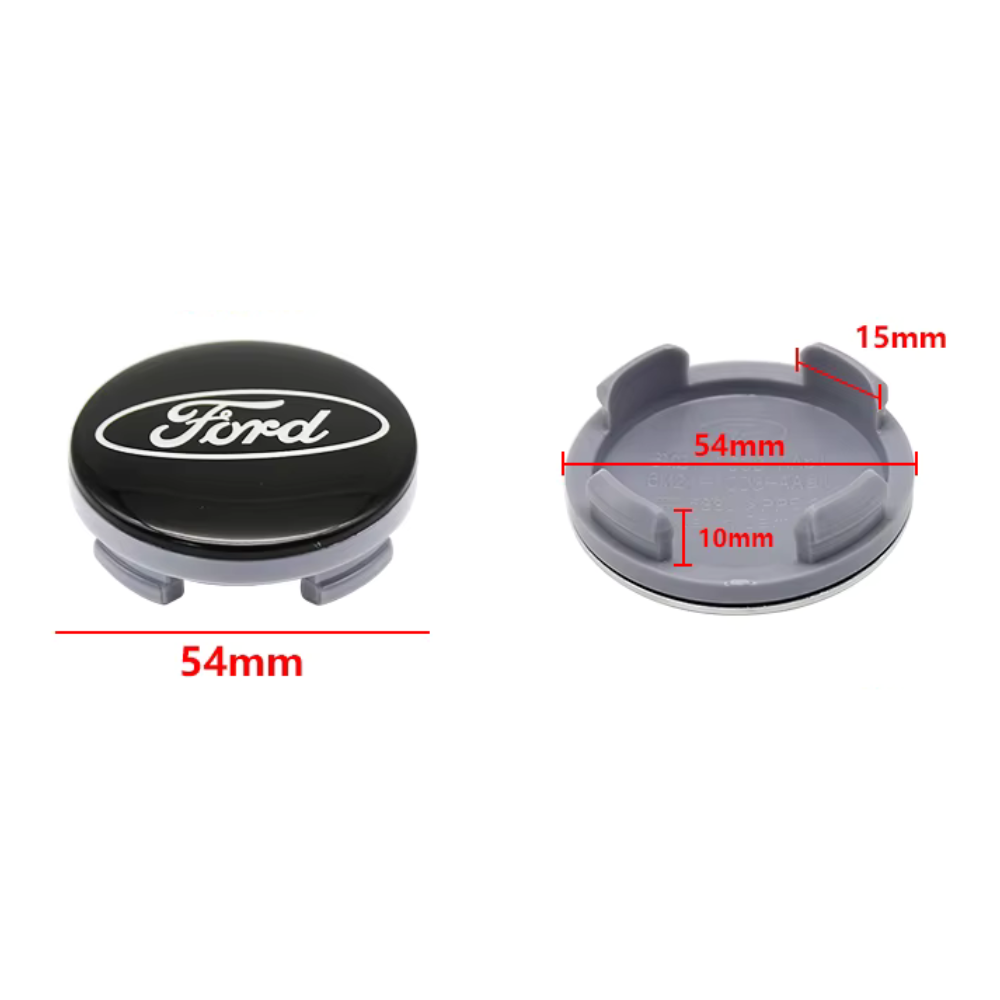Ford Wheel Caps - Set Of 4 - 54mm