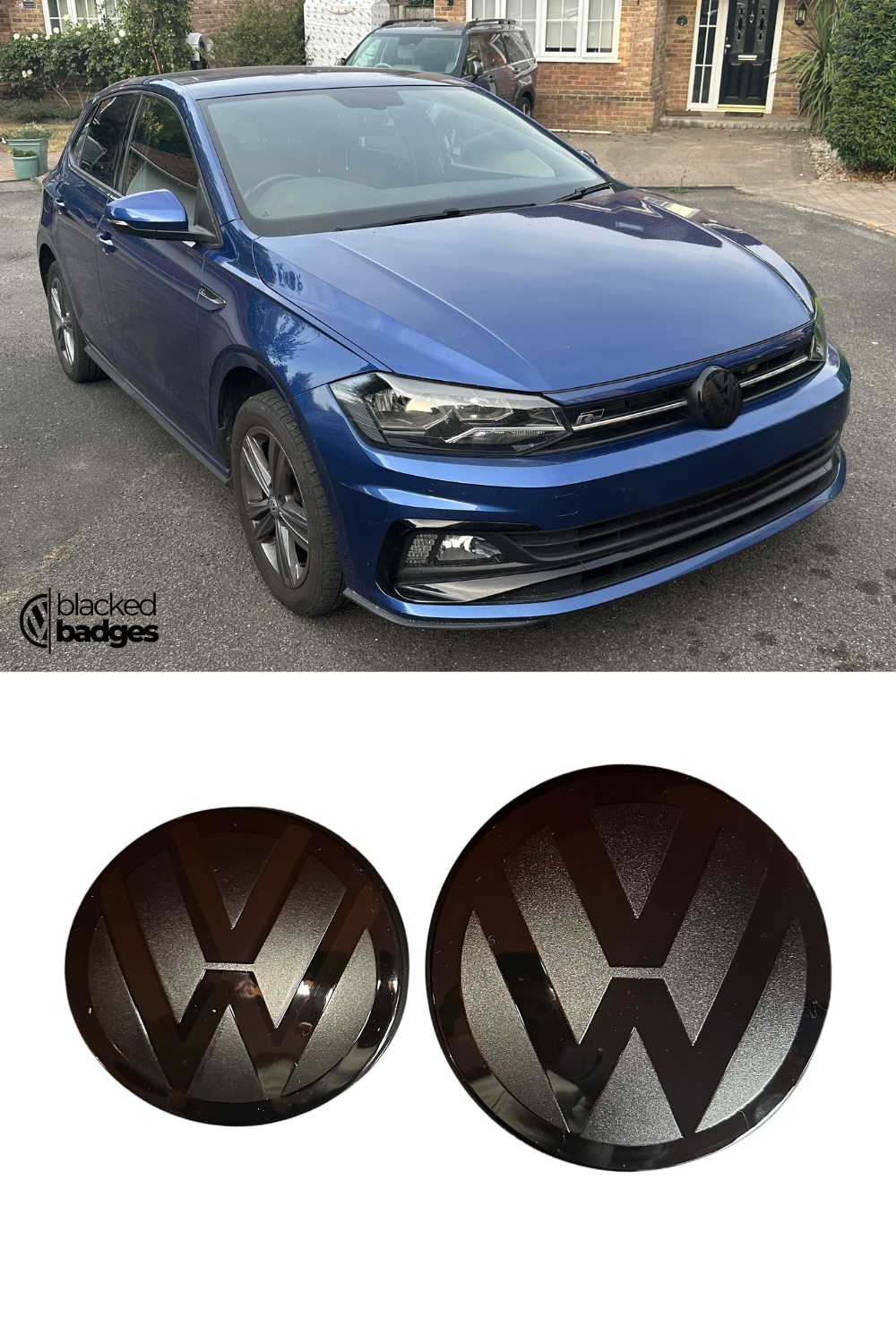 VW Polo (2013–2025) Gloss Black New Style Badge Cover – ACC Compatible