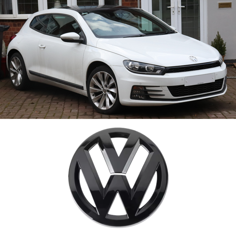 VW SCIROCCO MK3 2008-2014 Gloss Black Cover Badge