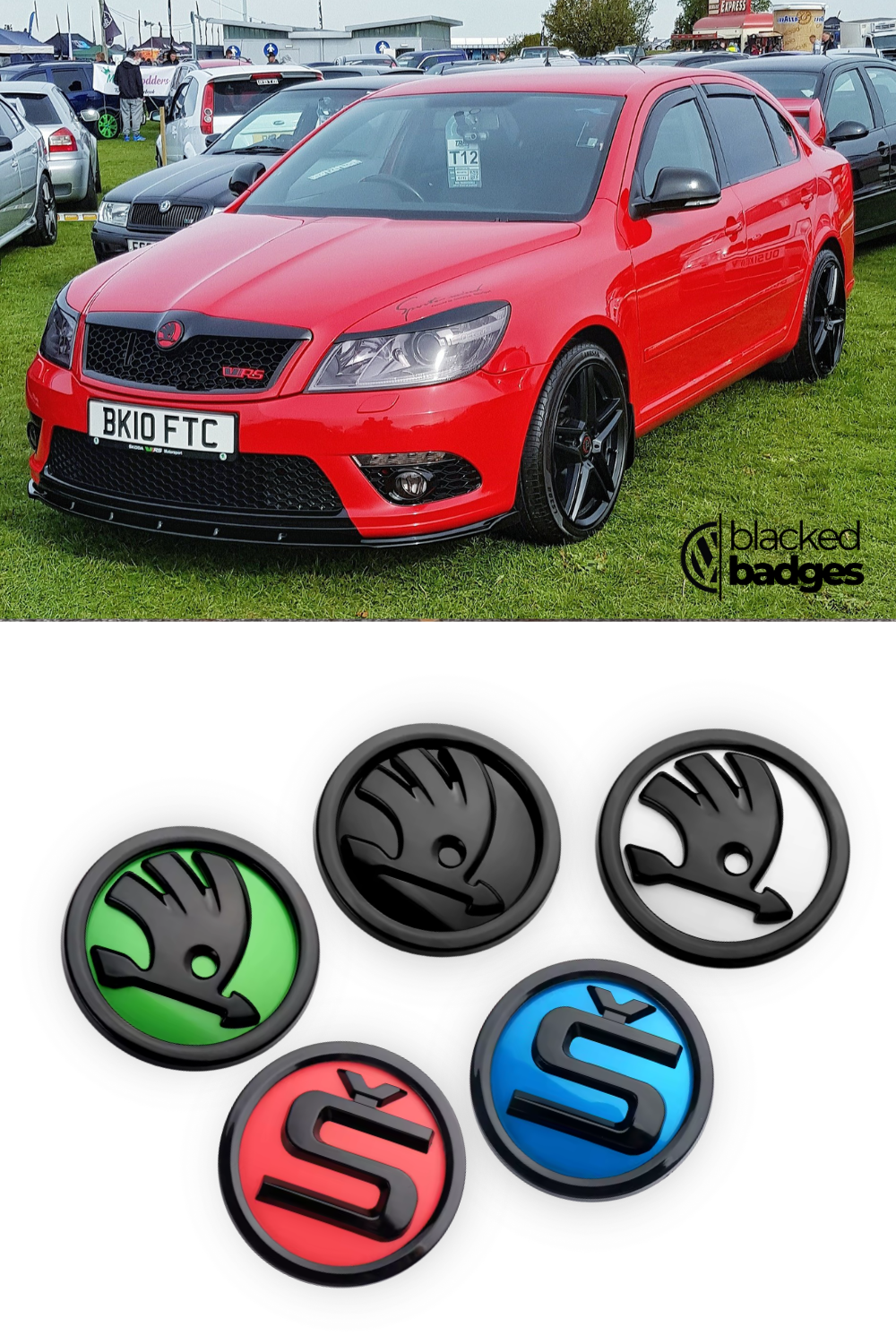 Skoda Octavia MK2 (2004–2013) Front + Rear Badges