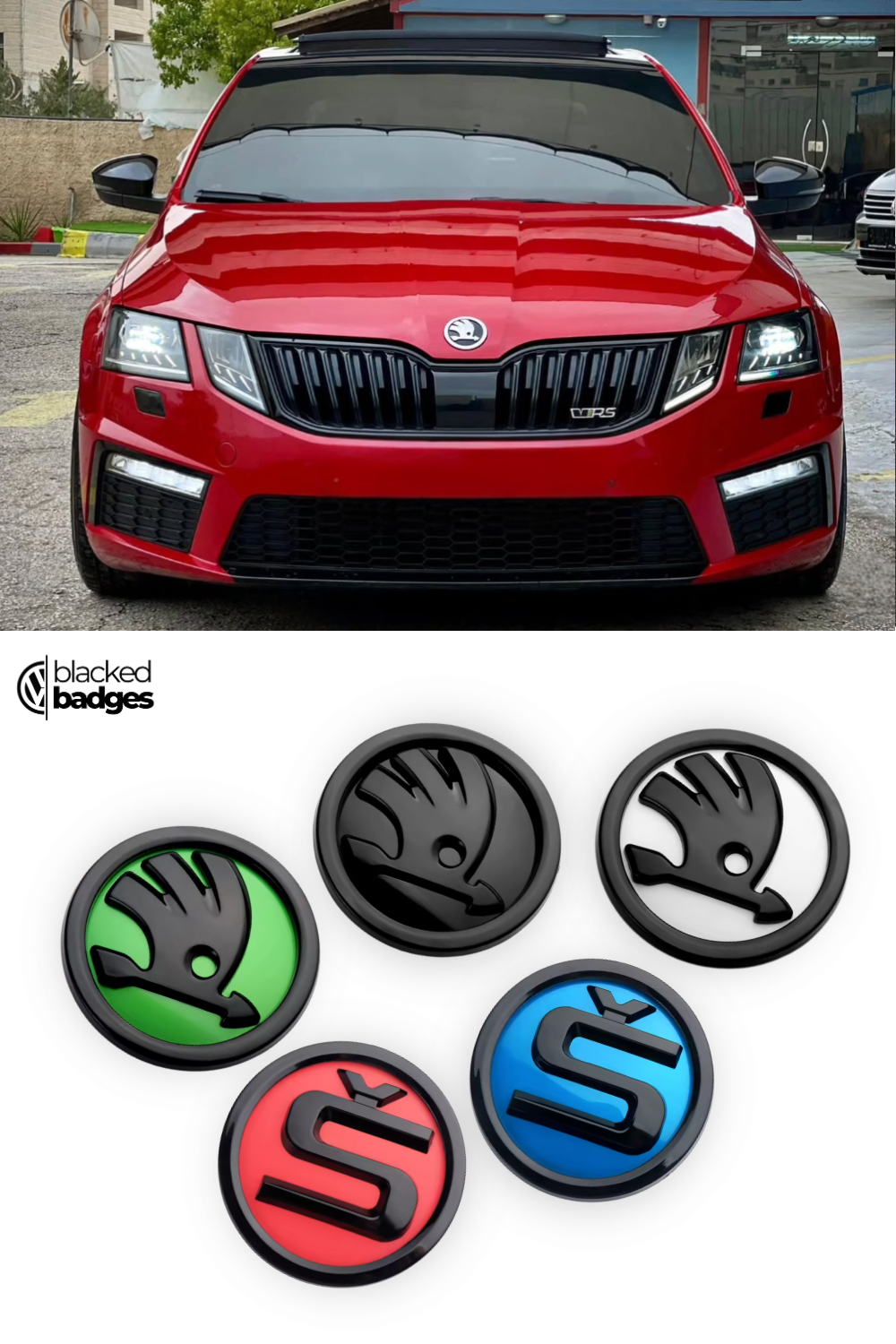 Skoda Octavia MK3 (2013–2020) Front + Rear Badges