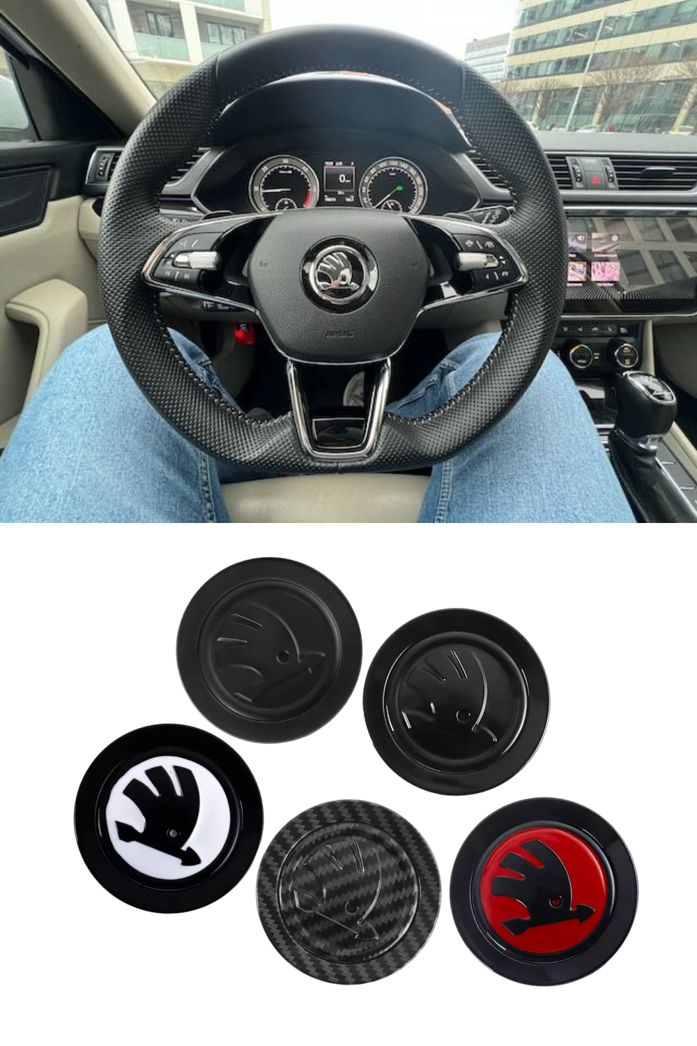 Skoda Steering Wheel Badge - ALL MODELS