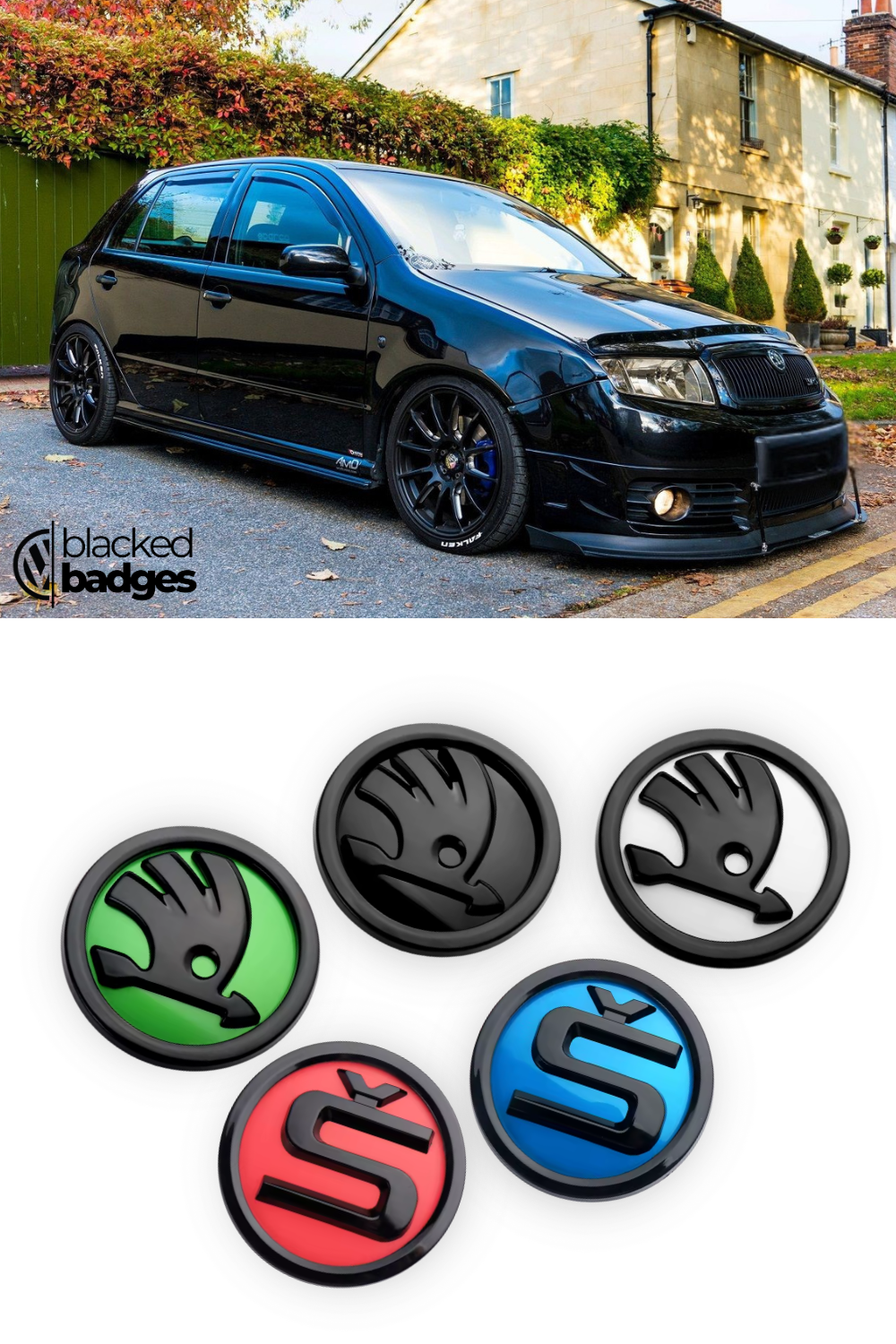 Skoda Fabia MK1 (2000 - 2004) Front + Rear Badges