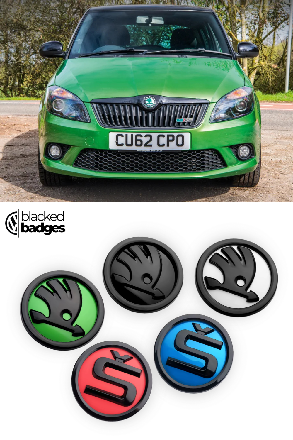 Skoda Fabia MK2 (2007 - 2014) Front + Rear Badges