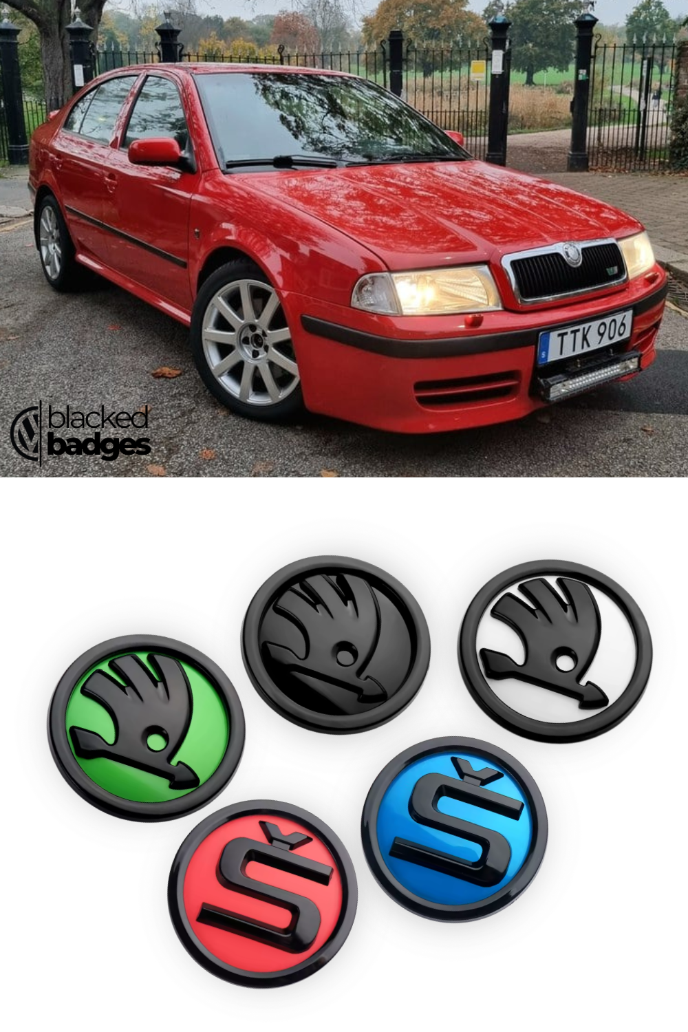Skoda Octavia MK1 (1996–2010) Front + Rear Badges