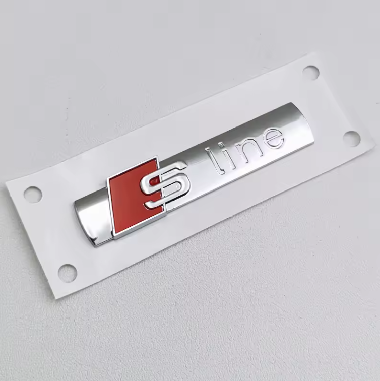 Audi A1 - A8 Gloss Black / Chrome Badges + S-Line