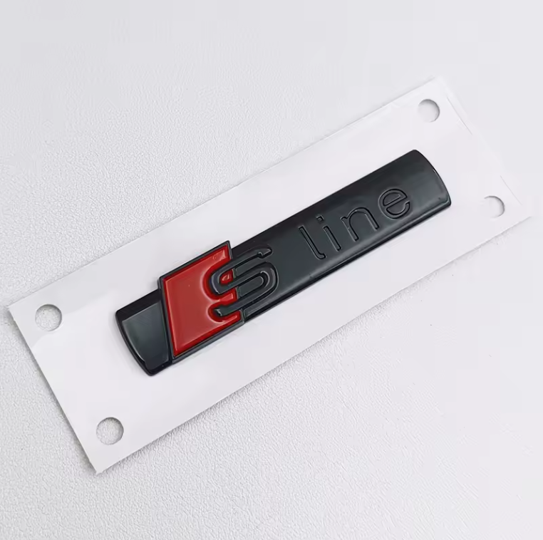 Audi A1 - A8 Gloss Black / Chrome Badges + S-Line